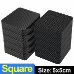 Tugevad vaibakinnituskleebised Isekleepuv puutekinnitus Haardeteip Must pad Kahepoolse matiga fikseeritud plaaster Kodu p&otilde;rand libisemisvastane 1pairs (2pcs)