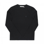 Acne STudios N&auml;ologo Plaaster Pikkade varrukatega T-s&auml;rk Cl0311 Must CL0311 BLACK (XS)
