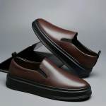Moodsad meeste vabaaja nahast kingad Nahast slip-on meesterahva kingad Pulmadeks kleit Mokassiinid Meeste &auml;ri-kontori Loaferid K&otilde;iksobituvad madalad jalatsid 38 pruun