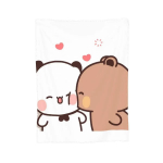 Bubu Dudu Panda Tekk Pehme ja Soe Flanellist Tekk Pl&uuml;&uuml;sist Tekk Sobib Voodisse Elutuppa Piknikule Reisimiseks Kodu Diivanile 30x40in