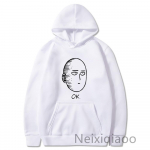 Lahtine populaarne anime One-Punch Man Saitama kapuutsiga Harajuku topp spordir&otilde;ivad kevad-s&uuml;gis unisex riided harajuku S