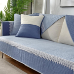 Puuvillane diivanikate Tikitud libisemiskindel padjakangas Nelja hooaja universaalne elutoa diivanikate Jacquardist kattekangas Padi 70x120cm 1pcs gray