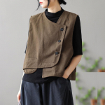 Retro Naiste Vest Vabaaja Jakk L&uuml;hike Vest Kevad ja S&uuml;gis Vabaaja K&otilde;igega Sobiv Pealisvest XXL
