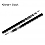 2 tk auto ukse k&uuml;ljeliistu kleebised Volkswagen VW ID.3 ID3 GTX Racing triibulise stiiliga vin&uuml;&uuml;lkile kleebised auto tuning tarvikud 170x9.5cm