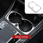 Cup holder trim For Mercedes w213 amg Mercedes w205 amg/glc x253 coupe amg mercedes c class accessories w205 V w447trim silver 1pcs