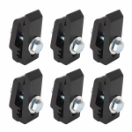 6 tk veoauto kastikatte klambrid 1112514 alumiinium madal profiil veoauto kinnitusklambrid enamiku veoautode kastidele black