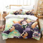 Anime Demon Slayer Voodipesu Kollektsioonid Kamado Nezo Voodipesuga Teismelistele T&uuml;drukutele Multifilmi Twin Single Queen King T&auml;issuuruses Tekikate Kollektsioon cot size 70x133cm
