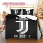 Juventus F.C. Musteriga voodipesu tekikomplekt Kodu kaunistamine Kingitus (1 * tekikott + 2 * padjap&uuml;&uuml;r ilma t&auml;idiseta) 140x200cm
