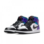 Air Jordan 1 Mid Aqua Retro Tossud Sinine Valge Lilla DQ8426-154 EU 47.5 mitmev&auml;rviline