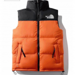 2025 Unisex Tikitud V&auml;rviplokkvest - Trendikas Ins stiil S&uuml;gis/Talveks Paaridele 2XL for 90-100 kg oranž