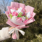 Kawaii Hello Kitty Kassikujulised Nukud Kunstlilledega Loov Kimbud J&otilde;ulu-, S&otilde;brap&auml;eva-, S&uuml;nnip&auml;eva-, L&otilde;petamis kingitused