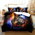 Maadleja Roman Reigns Voodipesu Komplekt Tekikott Tekk Voodikomplekt Tepitud Tekk Padjap&uuml;&uuml;rKuningas Kuninganna &Uuml;heinimese Suurus Poisid T&uuml;drukud T&auml;iskasvanud AU Single(140*210cm)3pcs black