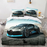 Spordiauto Superauto V&otilde;idus&otilde;iduauto Voodipesukomplekt Magamistuba Pehme Kaasaegne Voodikate Mugav Laste Tekikate Tekikate Ja Padjap&uuml;&uuml;r AU Single(140*210cm)3pcs