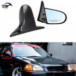 1992-2000 Honda Civic EK/EG s&uuml;sinikkiust tahavaatepeegel sinise tooniga Gloss Black Pair
