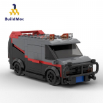 BuildMoc Tehniline Auto A-Meeskonna Kaubik SWAT Meeskonna Veok K&otilde;rgtehnoloogilised Klotsid MOC Linna Politseijaama Auto Klotsm&auml;nguasi Lastele