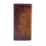 Berluti scritto leather Calligraphy leather Santal Purse Brown leather mens Used