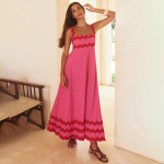 Naiste kevadised varrukateta lilleprinteriga laineline Suspender Camisole kleit Suvine vabaaja pahkluuni ulatuv k&otilde;rge v&ouml;&ouml;kohaga kleidid S-XL S