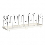 Pottide riiul Roostevabast terasest eraldaja Laiendatav disain Reguleeritav kaanekorraldaja K&ouml;&ouml;gikapi hoiuriiul Poti kaane hoidja