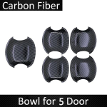 Car Exterior Accessories Door Handle Protection Carbon fiber Cover for Toyota RAV4 XA30 2006 2007 2008 2009 2010 2011 2012 Bowl 5 Door