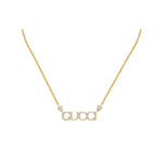 Gucci K&auml;sitsi kirjutatud Ripats Mood Ehted Kristall Kaelakee Naiste kaelakee Kuldne 774693J1D508031 F,Gold
