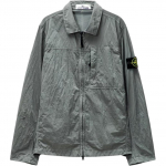 Stone Island FW24 Nylon Metal &Uuml;hev&auml;rviline Kahekordse T&otilde;mblukuga Kirjast M&auml;rgiga S&auml;rgistiilis Pikkade Varrukatega Kevad S&uuml;gis Jakk Meeste jakid Hall 811511819-V0060 S