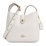 Coach Hadley 25 Klassikaline logoga nahast Crossbody &otilde;lakott Keskmine Naiste kotid Kriidivalge CW002-IMCHK Basic Set (Bag+Dust Bag)