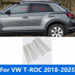 Volkswagen VW T-ROC TROC 2018-2024 2025 Akna Keskosa B C-piilari postide katteviimistluse kleebis V&auml;lisaksessuaarid Auto stiil