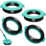 4-osaline asendusmoppipea komplekt Leifheit Clean Twist Disc Mop Ergo jaoks &ndash; Tugevad asendusmoppipead Leifheitile, Sobivad k&otilde;ikidele p&otilde;randat&uuml;&uuml;pidele 4-Pack
