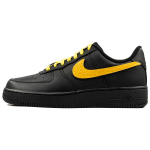 Nike Air Force 1 Gold Coast Slip Resistant Abrasion Resistant Low top Skateboard Shoes Women's Black Yellow DD8959-001(Team219-) 38.5