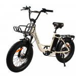 Univercycle B5 elektriratas esikorviga, 48V 15AH aku, Shimano 7-k&auml;iguline valge