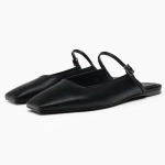 Soleist Uued Naiste Kingad Ruudukujulise Varba Pandlaga Rihmaga Hingavad Mules Siidist Vabaaja Slingbacks &Scaron;ikid Moodsate Disainerite Kingad Daamidele 42 black