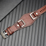 Fossil JR1157 k&auml;ekella rihma jaoks Ehtne nahk 24mm meeste k&auml;epael Kvaliteetne nahast k&auml;ev&otilde;ru Retro stiil 24mm gray
