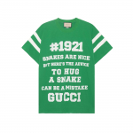 GUCCI Meeste T-s&auml;rk Madu Prindiga Ivoor 655459-XJDJP-3521 S