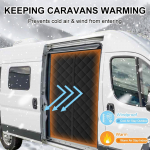 Talvised l&uuml;kandukse kardinad Ajutine soojusuks Vanile Magnetiline sulgur Fiat Ducato Peugeot Boxer Citroen Relay 2006 jaoks