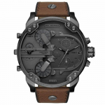 Diesel DZ7413 Hr. Daddy 2.0 Chronograph Brown nahast meeste k&auml;ekell 57mm pruun