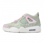 Jordan Air Jordan 4 Walking Planet, Kevadine &Otilde;itsev Lilled Keskmise k&otilde;rgusega Vintage Korvpallijalatsid Naiste Roheline Roosa HV0823-003(Team1492-) 35.5