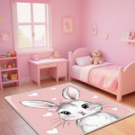 Multikas Roosa T&uuml;drukutoa Vaip Pestavad Vaibad Elutuppa Armas J&auml;nku Libisemiskindel Lounge Vaip Magamistuba Kawaii Toakujundus Matt 80cm x 120cm