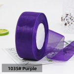 Tumedad V&auml;rvid 4cm &Scaron;ifoon V&auml;rviline Pael &Uuml;hev&auml;rviline &Scaron;ifoonpael DIY Vibu Kingituste Pakkimine Organza Satiinpaelad Siidist Satiinpaelad L lilla