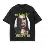 Gootika Rock Marilyn Manson Antichrist Superstar Graafiline Tr&uuml;kk Vintage Pesuga T-s&auml;rk Unisex T&auml;navastiil YK Mood S