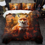 3 tk Lummaline rebane 3D-prinditud voodipesukomplekt Hubane mugav tekikott King Queen Twin suurus S&uuml;nnip&auml;evakingitus Magamistoa kaunistus EU Single 135x200cm brown