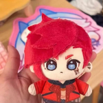 League Of Legends Arcane Vi ja Caitlyn 10cm Puuvillane Palusnukk Ripats Anime Kuju T&auml;idisega M&auml;nguasi Kingitus Lastele Dekor lilla