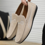 Meeste Punased Suede Mokassiinid Meeste Slip-On Kingad K&otilde;ndimiseks ja S&otilde;itmiseks Meestele Pehme Nahk 2026 Uus Kevad Mugavad Vabaaja Meeste Lamedad Kingad 39 beež