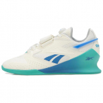 Reebok Legacy Lifter 3 'Chalk Unleashed Green Blue' 100201520 42.5