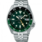Seiko 5 Sports SSK035K1 SKX GMT Kahev&auml;rviline Automaatne Meeste K&auml;ekell 42.5mm roheline