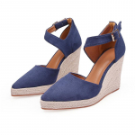 Terava ninaga naiste kiilkingad, platvormkingad, k&otilde;rge kontsaga, espadrille-tallaga, suvised moesandaalid, pumbad, suurus 34&ndash;42, Zapatos De Mujer 34 sinine