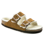 Soojad sussid lambavillaga Birkenstock Arizona VL Shearling Mink seemisnahast kitsad narrow (1001135) 37 pruun