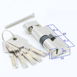 Ukse silinder 55 60 65 70 75 80 85 90 mm Turvalisus Vasest lukusilinder Sisustus Magamistuba Eluk&auml;epide Messingist V&otilde;tmelukustus 5 v&otilde;tit DC-60MM
