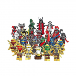 24 tk Ninjago minikujukest Kai Jay Sensei Wu Master Uued ehitusklotside m&auml;nguasjad 2025