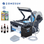 ZONESUN ZS-TB16P Lauapealne poolautomaatne Veinikonservipurkide Purk &Uuml;marate pudelite Sildistamise masin 36W ZS-TB16P  220V 30pcs/min