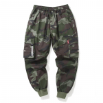 Hip Hop Cargo Pant Meeste Mood Jooksjad Vabaaja p&uuml;ksid T&auml;navar&otilde;ivad Mitme taskuga paelad S&otilde;jav&auml;ep&uuml;ksid Meeste haaremip&uuml;ksid Suured M kamuflaaž